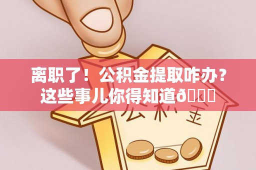 奉新离职了！公积金提取咋办？这些事儿你得知道😎
